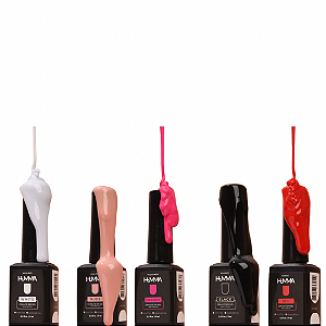 Esmalte em Gel humma Kit 5 cores  9ml cada