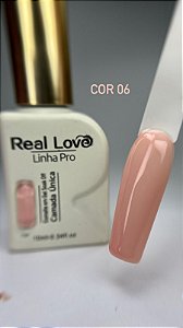 Esmalte em gel cor 06 real love camada única