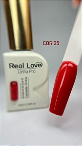 Esmalte em gel cor 35 real love camada única