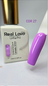 Esmalte em gel cor 27 real love camada única