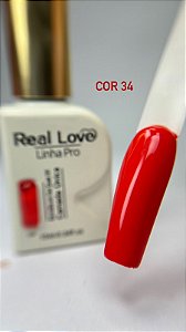 Esmalte em gel cor 34 real love camada única