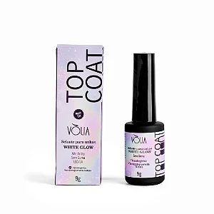 Volia TopCoat 9ml - Selante p/ Unhas White Glow