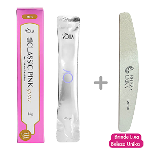Volia Gel Sachê 14g - Classic Pink com Glitter
