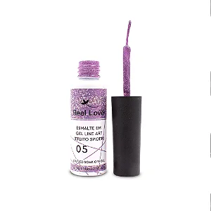 Esmalte em Gel Real love Pincel fino cor 05 10ml