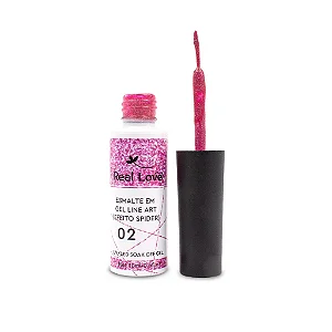 Esmalte em Gel Real love Pincel fino cor 02 10ml