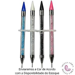Caneta Pega strass