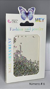 Strass Cartela Numero 06 Furta Cor