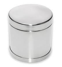 Porta Algodão de Inox 8cm