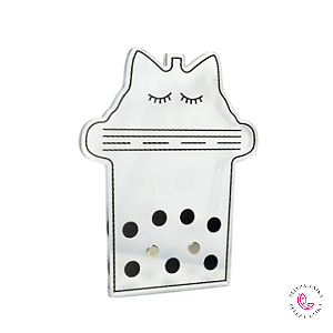 Placa Acrílica Magnética Gatinho Suporte Para Extensão Cílios