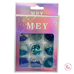 Kit de Glitter c/9  und Azul