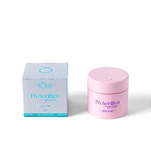 Pó Acrílico com Glitter – Blanc Shine