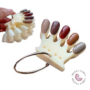 Argola c/10 Mostruários de Unha Coroa