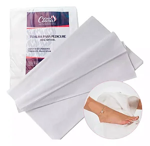 Toalha Descartável Para Pedicure Santa Clara Contém 25unid