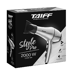 Secador de Cabelo Style Pro 2000W - Prata Taiff
