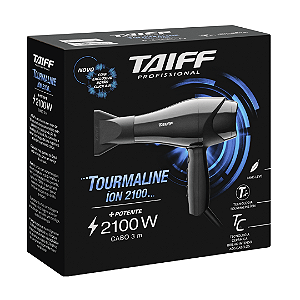 Secador de Cabelo Tourmaline Íon 2100W - Taiff