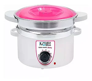 MEGA BELL CERA MATIC BABY 200GR - Branca c/ Rosa