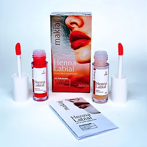 Kit Henna Labial Vermelho Makiaj