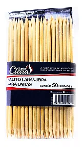 Palito De Madeira Laranjeira Santa Clara - 50 Unidades