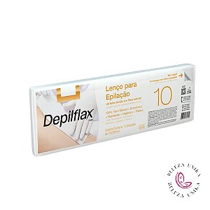 Lenço para Depilação Depilflax c/ 10 Unid