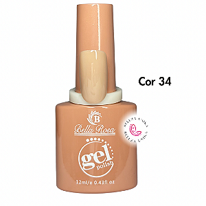 Esmalte em Gel Bella Rosa Col. Gel Polish Cor 34