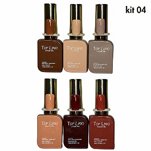 Esmalte em Gel Top Lirio com 6 un 18ml  Kit 04