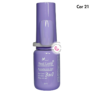 Esmalte em Gel Real Love 3 em 1 – 5ml Cor 21