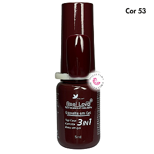 Esmalte em Gel Real Love 3 em 1 – 5ml Cor 53