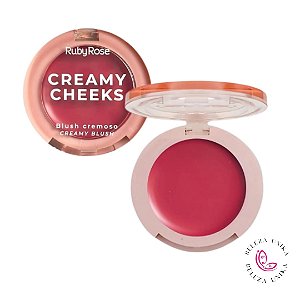 Cream Cheeks Blush Cremoso Hb-M01-1 Peachy Vibe- Ruby Rose