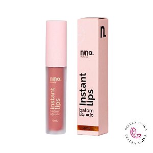 Batom Líquido Instant Lips Magia 4ml - Nina makeup