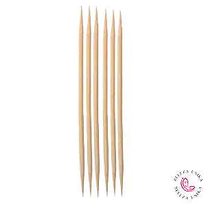 Palito Ponta Dupla 6 unidades 17 cm - Zalike
