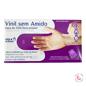 Luva Vinil Sem Amido - Volk Do Brasil