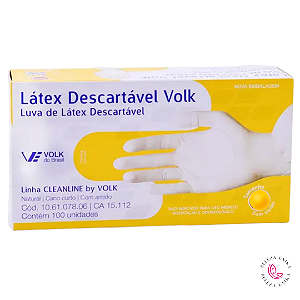 Luva  de Látex Descartável - Volk do Brasil