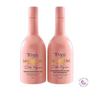 Kit Selagem Fio A Fio Detox Vegano 500ml - Trigos Da Terra