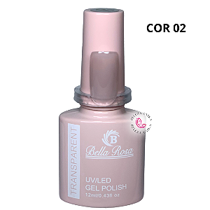 Esmalte em Gel Bella Rosa Coleção Transparent Cor 02  12ml