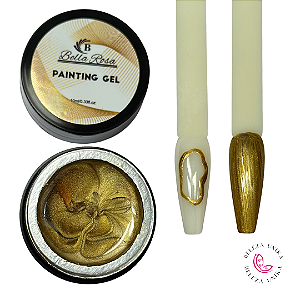 Painting Gel Dourado 10ml - Bella Rosa
