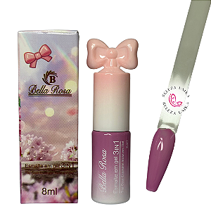 Esmalte em Gel 3 em 1 Bella Rosa 8ml cor 03