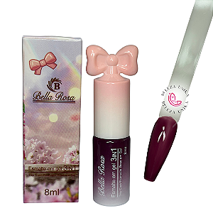 Esmalte em Gel 3 em 1 Bella Rosa 8ml cor 12