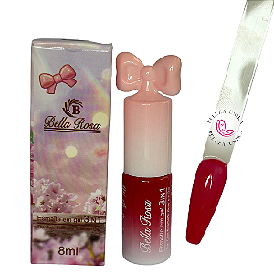 Esmalte em Gel 3 em 1 Bella Rosa 8ml cor 19