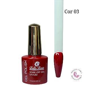 Esmalte em Gel Bella Rosa Polish 12ml Cor 03