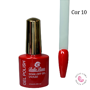 Esmalte em Gel Bella Rosa Polish 12ml Cor 10