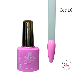 Esmalte em Gel Bella Rosa Polish 12ml Cor 16