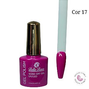 Esmalte em Gel Bella Rosa Polish 12ml Cor 17