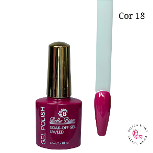 Esmalte em Gel Bella Rosa Polish 12ml Cor 18