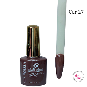 Esmalte em Gel Bella Rosa Polish 12ml Cor 27