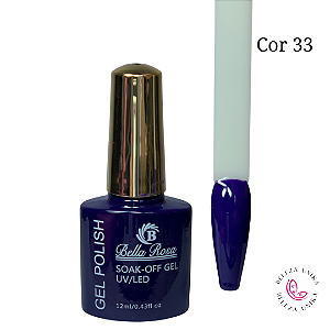 Esmalte em Gel Bella Rosa Polish 12ml Cor 33