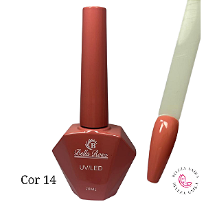 Esmalte em Gel Bella Rosa 20ml Coleção Elegância Cor 14