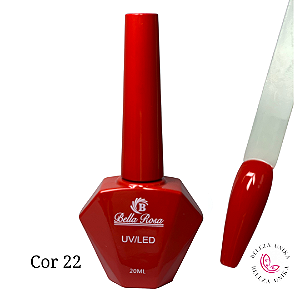Esmalte em Gel Bella Rosa 20ml Coleção Elegância Cor 22