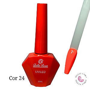 Esmalte em Gel Bella Rosa 20ml Coleção Elegância Cor 24