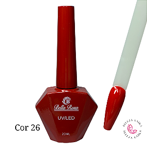 Esmalte em Gel Bella Rosa 20ml Coleção Elegância Cor 26
