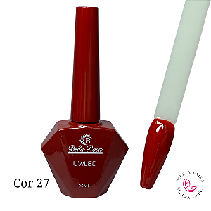 Esmalte em Gel Bella Rosa 20ml Coleção Elegância Cor 27